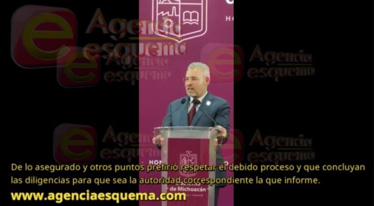 El gobernador Alfredo Ramírez Bedolla confirmó lo que ya la agencia ESQUEMA había informado