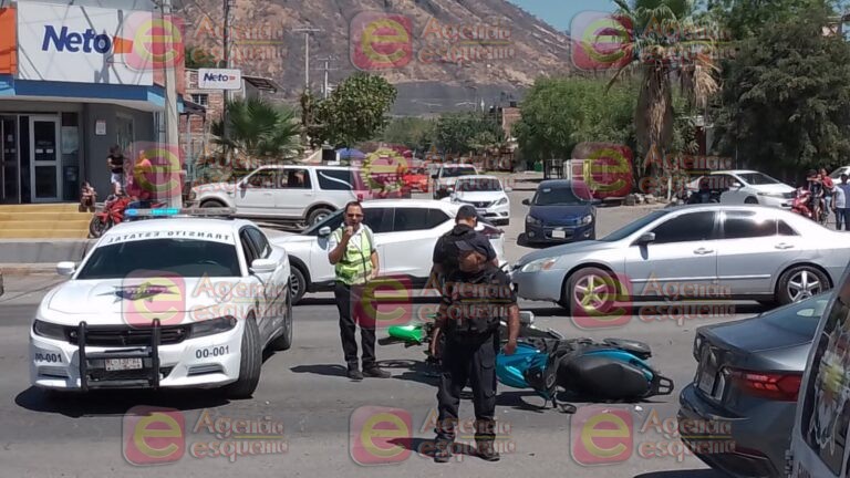 Choque entre dos motocicletas deja dos heridos en Apatzingán