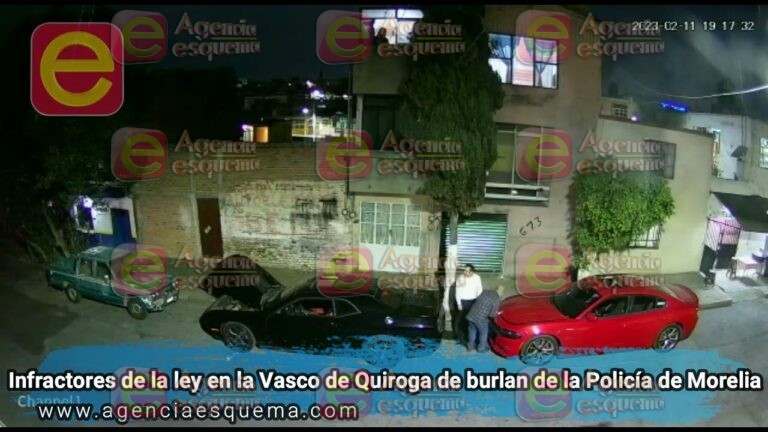 VIDEO – Infractores de la ley en la Vasco de Quiroga de burlan de la Policía Morelia