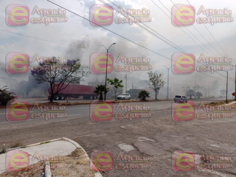 Fuego en pastizales desquicia a automovilistas y vecinos