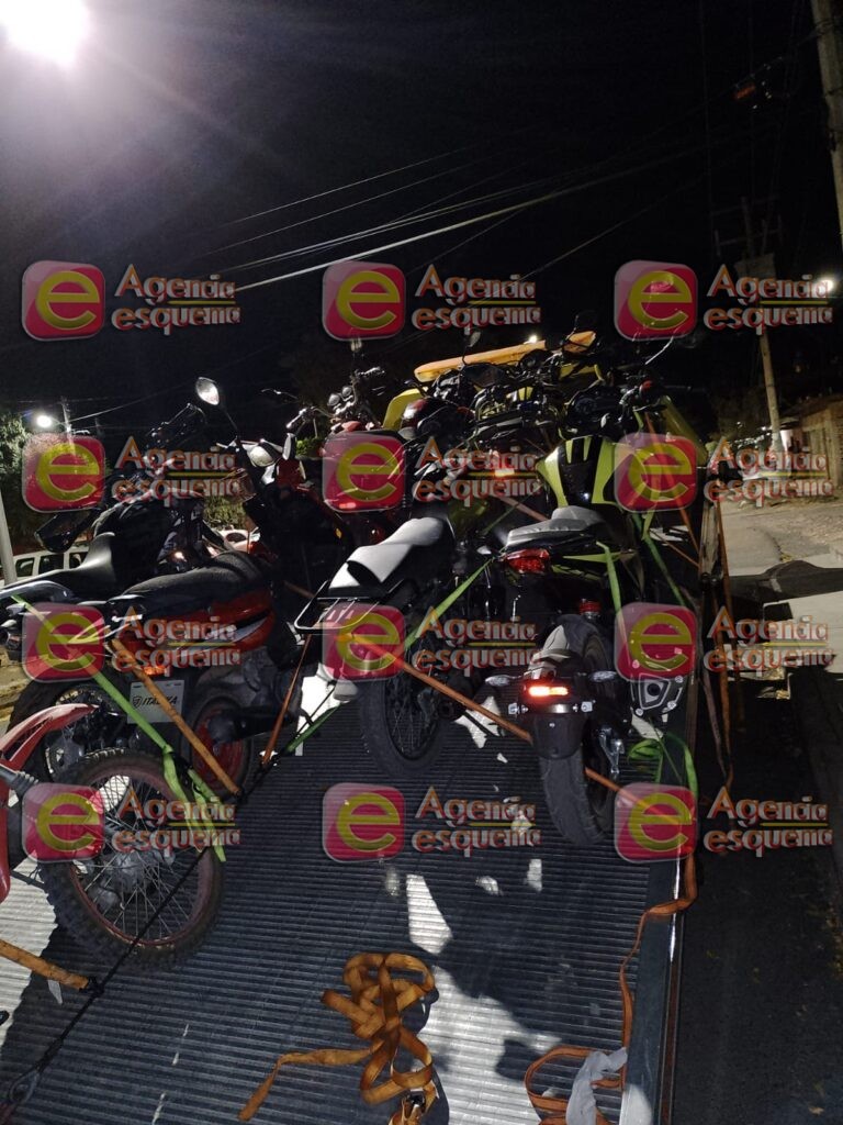 Retoman operativo relámpago contra motociclistas en Apatzingán