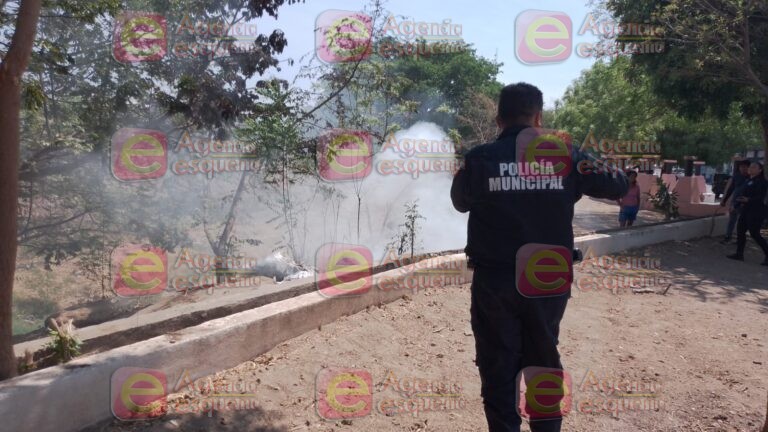 Incendio de basura: moviliza a la Guardia Civil Municipal en Apatzingán