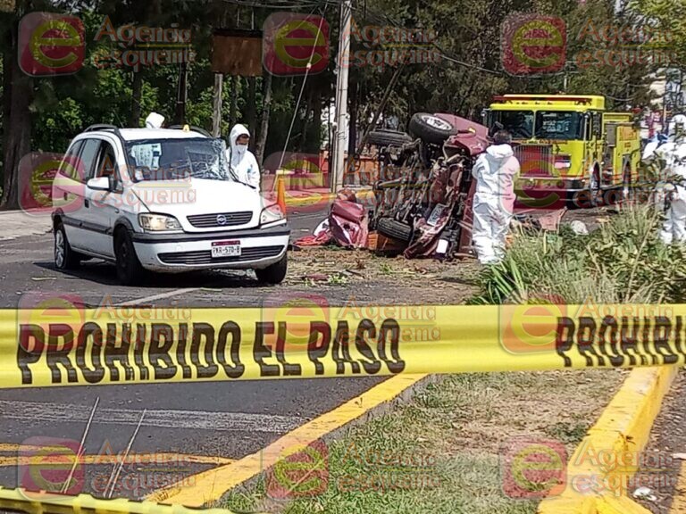 Camión urbano embiste dos vehículos y deja dos muertos y varios heridos