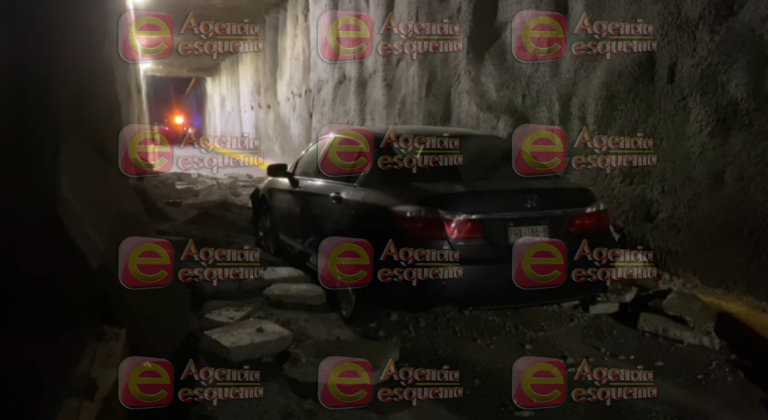 Se cae a pedazos el techo del túnel de la Avenida Morelos Norte