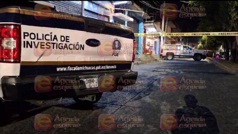 Vendedor de hamburguesas asesinado a balazos, en la 28 de Octubre de Uruapan