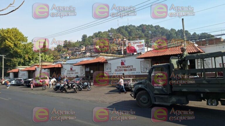 Comerciante asesinado a balazos en el mercado Colonial, en La Charanda, Uruapan.