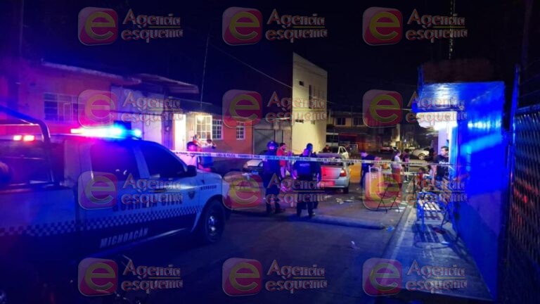 Balacera durante convivio deja un muerto y 5 heridos, en Uruapan 