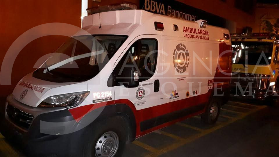 Recibe cinco impactos de bala y fue trasladado al hospital en Zamora