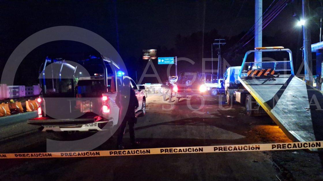 Tras persecución y balacera capturana 2 hombres frente a la planta de Pemex en Uruapan