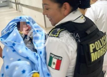 Policía Morelia auxilia con abanderamiento y atención médica a recién nacido en emergencia
